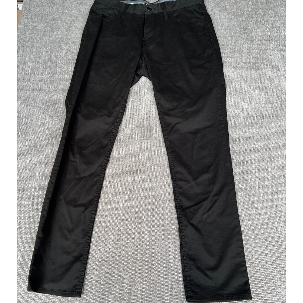 Michael Kors Parker Pants Mens 32x32 Black Stretch Slim Fit Formal Straight Leg